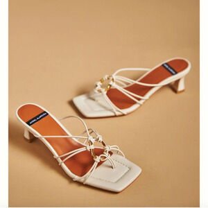 Anthropologie Angel Alarcon Alexia Square Toe Strappy Sandals Size 38